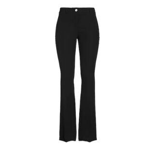 NWT Philipp Plein Couture Elegant Flair Dress Trousers Size 10 12 Black
